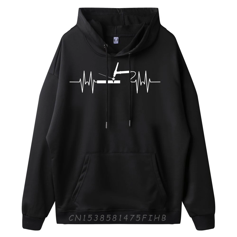 Heartbeat Heartbeat TIG Welding TIG Welder Plain Shirt Hoodies Homme New Pullover Hoodies