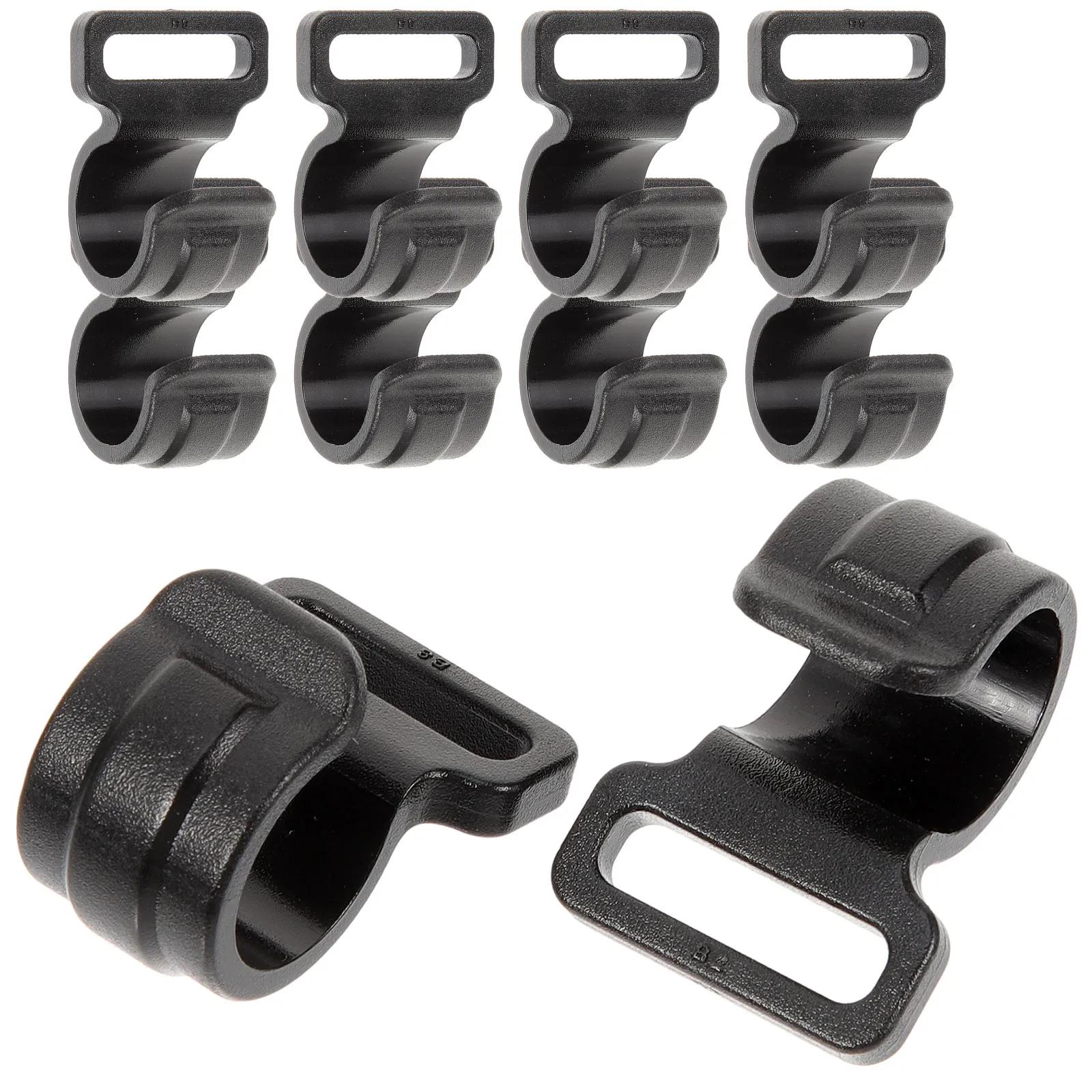 

10 Pcs Tent Hook Heavy Duty Hooks Reusable Camping Hanging Rope Plastic Pole Hanger Holder