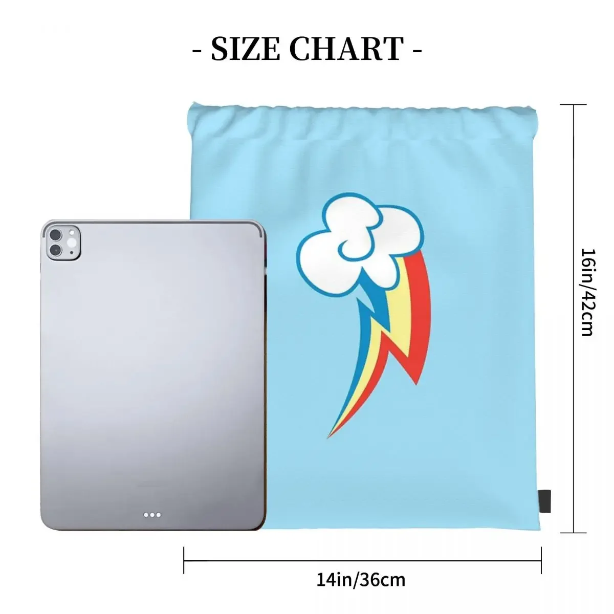 Sac à dos portable Rainbow Dash, sacs de proximité Wstring, sac de sport de poche Bundle, sac à livres pour voyage et école, mode