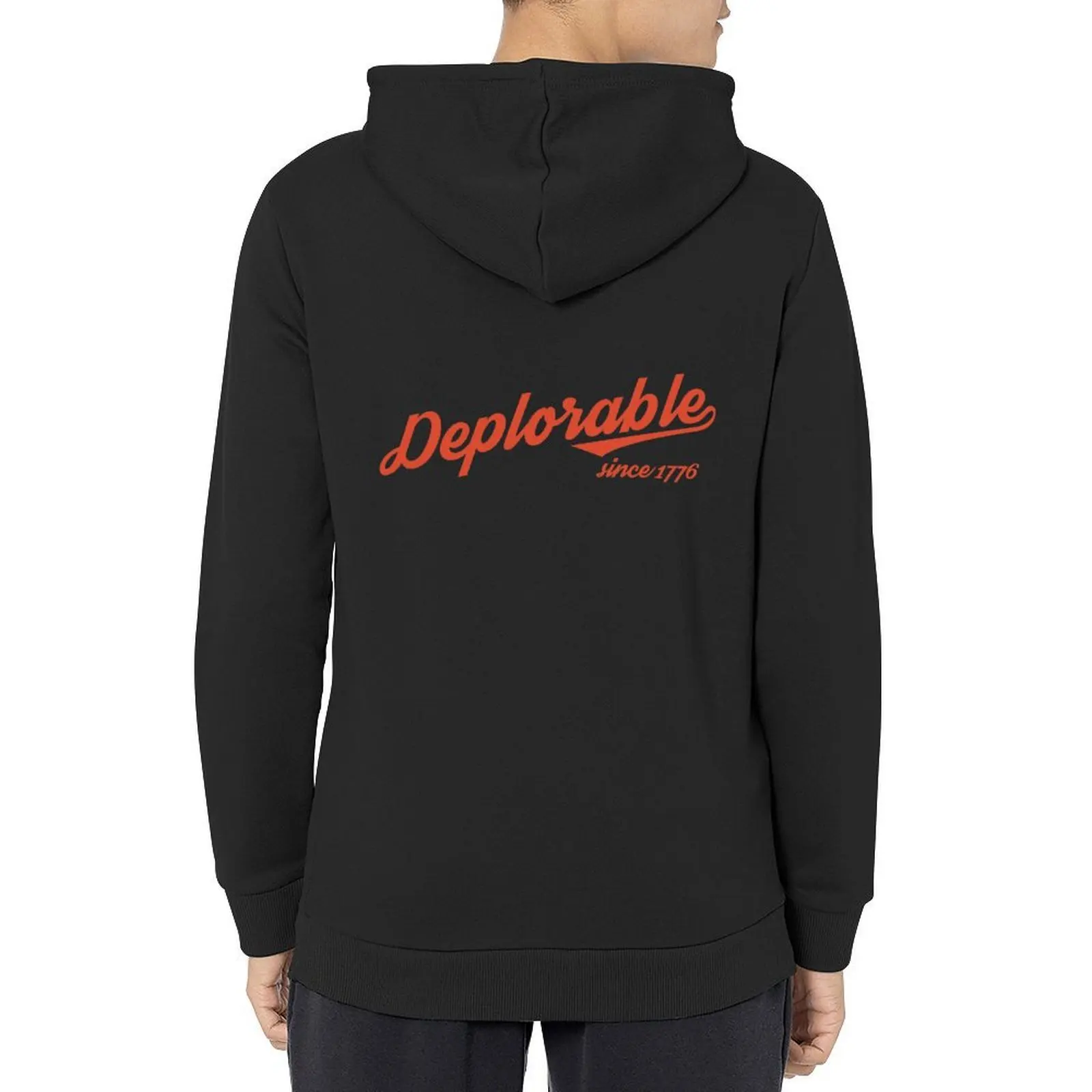

Deplorable Since 1776 (Red Text) Hoodie graphic t shirts men korean clothes fashion men men's autumn clothes mens hoodie