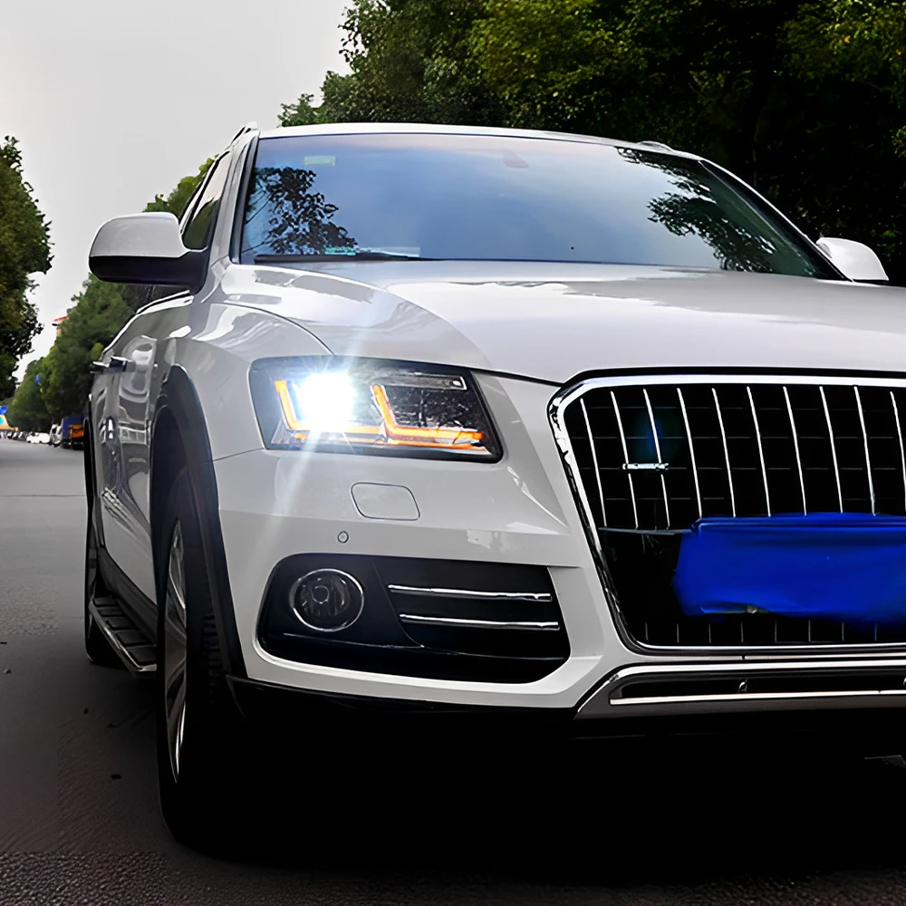 

For Audi Q5 2009-2018 Car Front lamps Assembly Upgrade LED Auto Headlight Projector Startup Effect Lens Tool Accessories