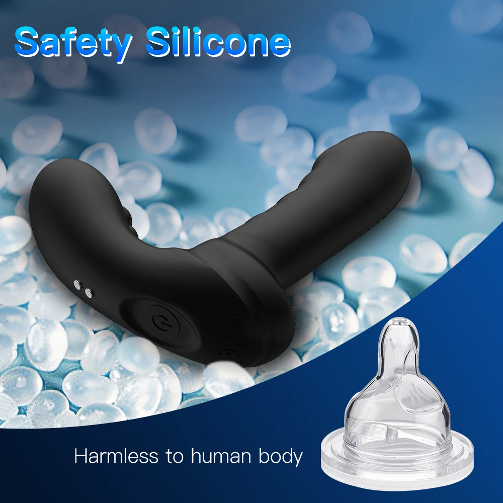 Wiggle Prostate Massager Male Anal Vibrator for Men Wireless Remote Butt Plug Vibrating Anus Masturbator Sex Toys for Couples view 4