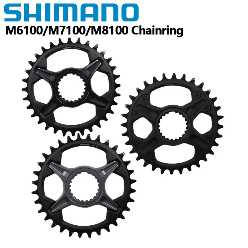 SHIMANO M5100 M7100 M8100 Chainring 11/12 Speed CR-M8100 32T/34T/36T/36-26T Crown For MTB Bicycle Parts Crankset Gear