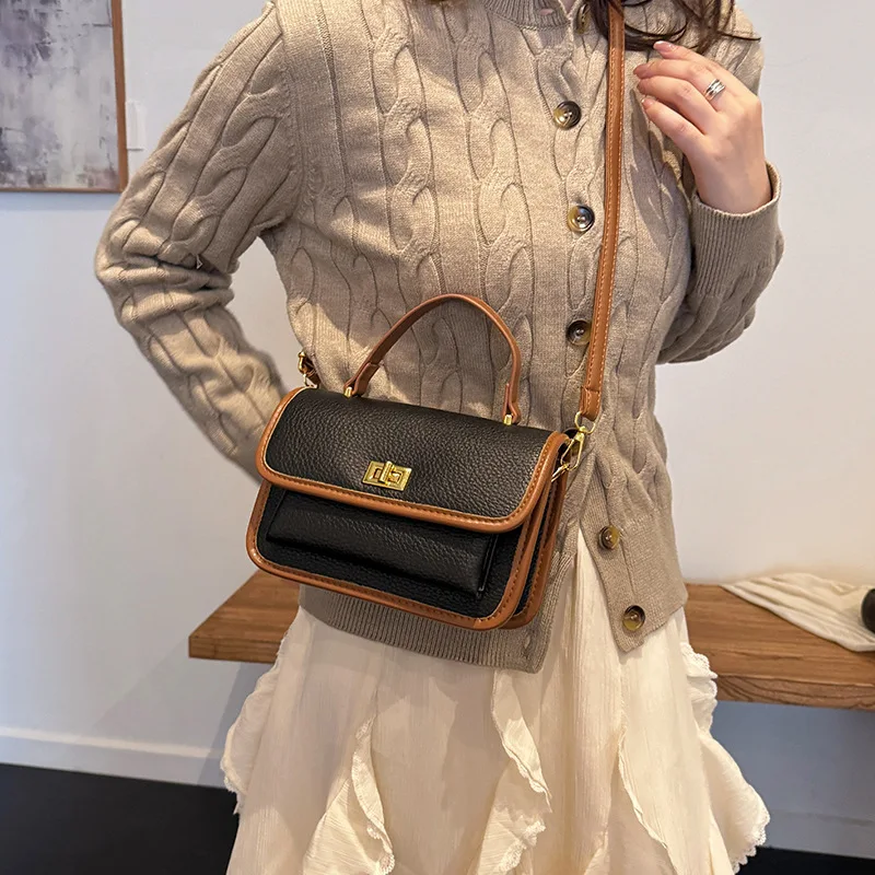 

2025 Mini Square Bag for Women Fashion Crossbody Purse Elegant Top Handle Bag Chic Shoulder Bag, Sophisticated Small Tote​