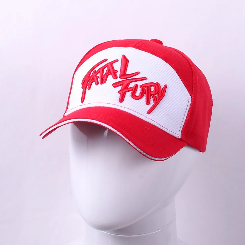 Game KOF Fatal Fury Terry Bogard Coser King of Fighters Baseball Cap Cosplay Adjustable Hat Sports Gift Boxer Prop