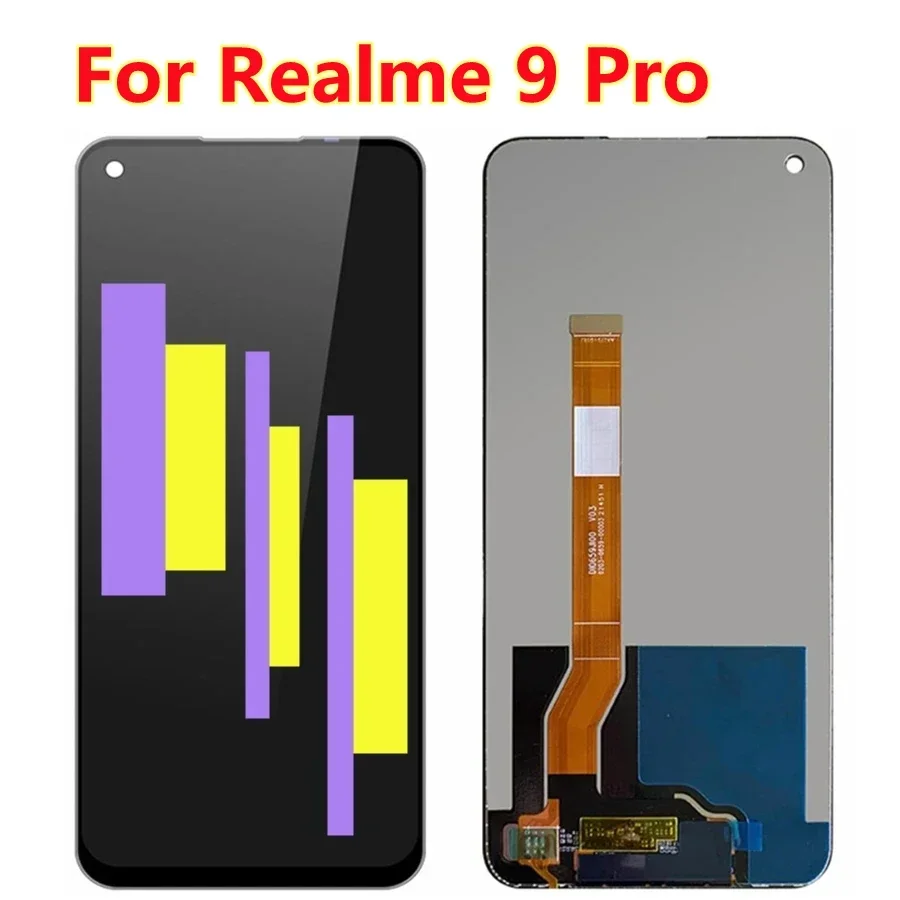 AAA+ 6.6 Inch For Realme 9 Pro LCD Frame Display Screen Touch Screen Panel Digitizer For Realme 9Pro RMX3471 RMX3472 LCD