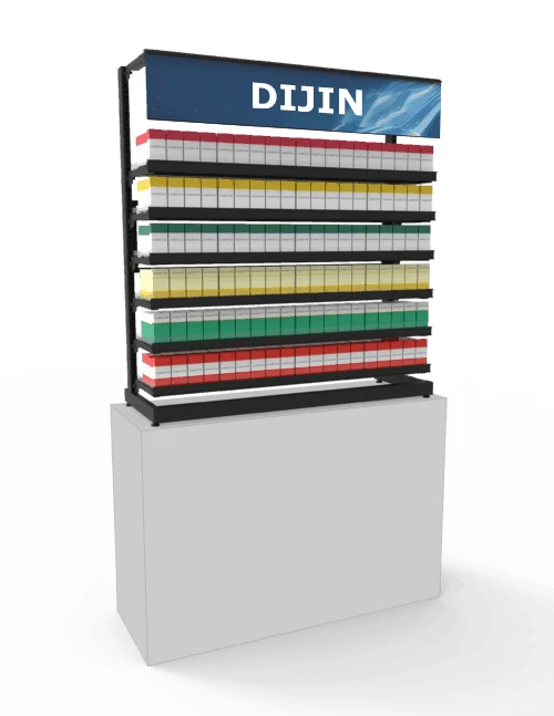 Stand Display Pusher Tobacco Cigar Shop Display Stand with Light Emitting Diode