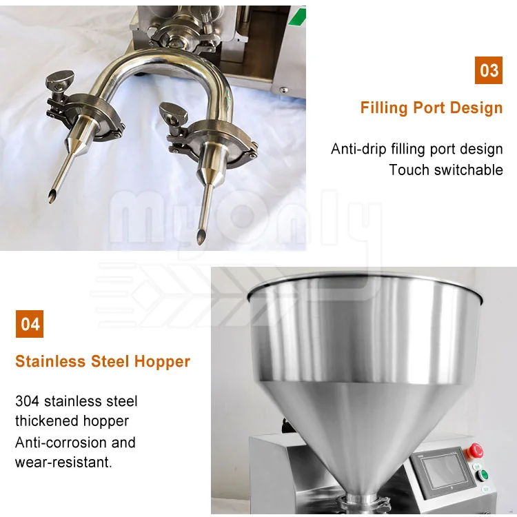 MY Automatic Electric Cream Puff Filler Dispenser Pastry Inject English Cake Fill Machine for Donut