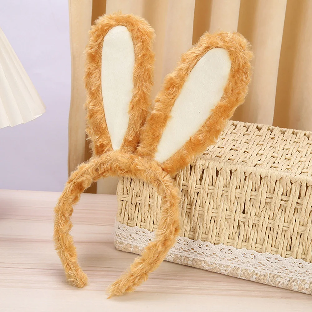 Cute Plush Rabbit Hair Bands Cartoon Bunny Ears Party Headhoop Women Easter Decoration Prom Dress Cosplay Prop Girl Gifts