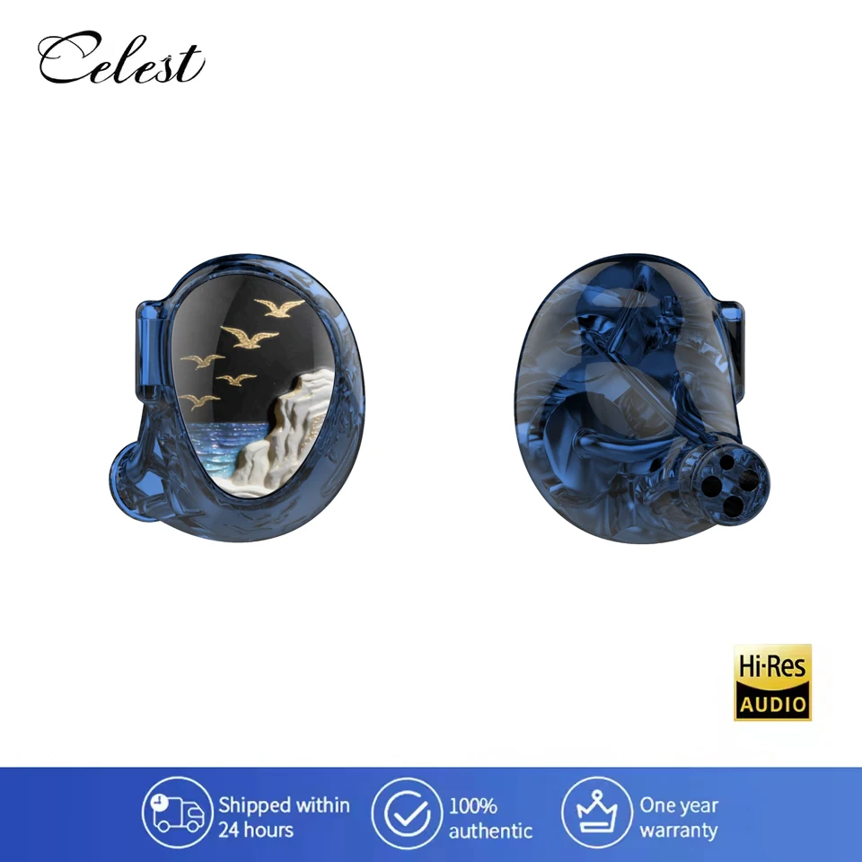 Celest PhoenixCall 2.0 2DD +2BA(Knowles) +2Planar Upgraded HiFi In-Ear Headphones Switchable Cable 3.5mm+4.4mm