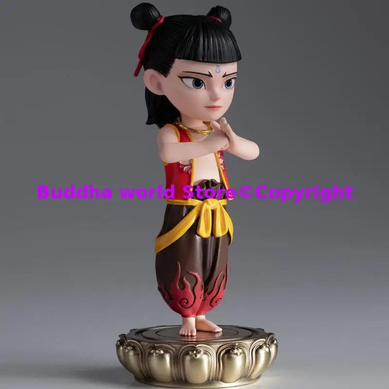 Limited POP Figure Nezha Garage Kit  100% handmade copper Carving Model Home ornament boss office decor Birthday gift 50% off