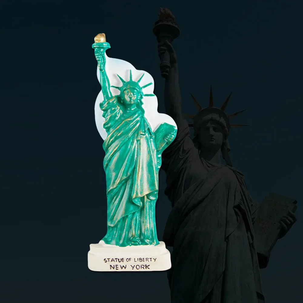 America Statue of Liberty 3D Refrigerator Sticker Tourist Souvenirs Gifts USA Flag New York Fridge Magnets Decal Home Decor