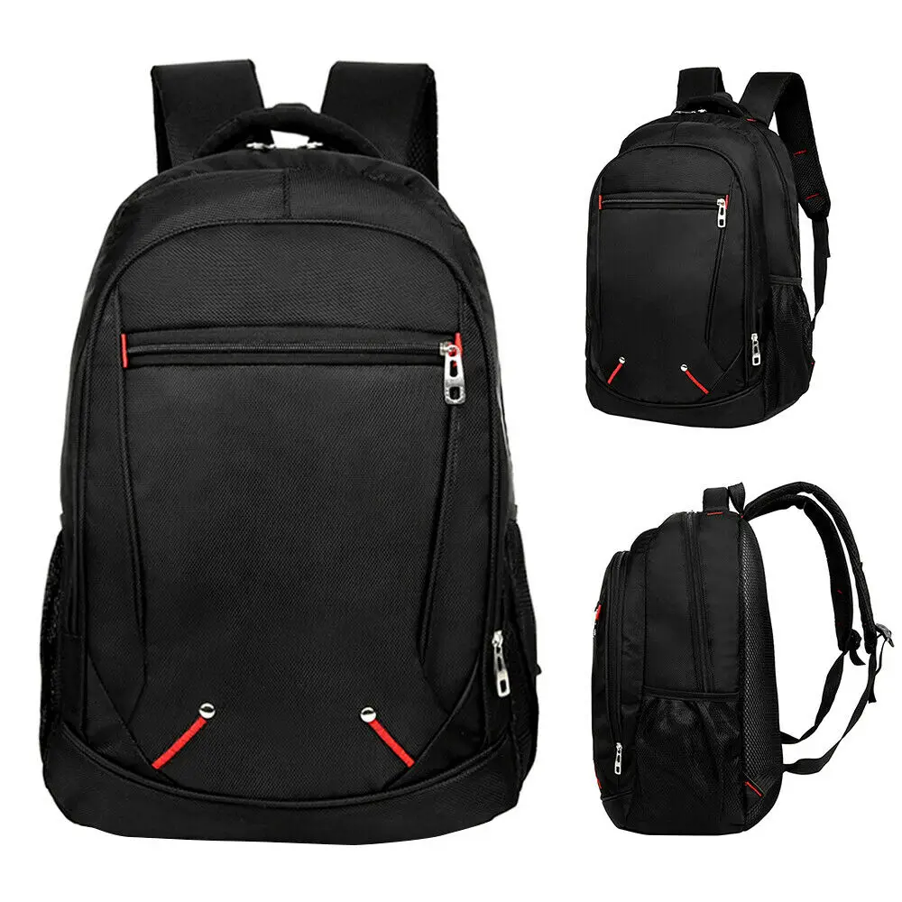 Schultasche mit großem Fassungsvermögen, Oxford-Stoff, einfarbig, multifunktionaler Rucksack, lässiger, einfacher Tagesrucksack für Studenten, Männer, Reisen, Outdoor