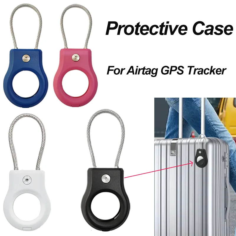 

For AirTag Protective Case for Key&Pet Collar-Hard Shell Anti-Drop Cover with Steel Wire Buckle,Full Coverage Tracker Holder