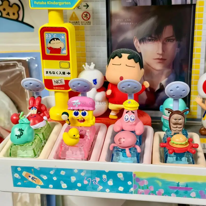 

Genuine SpongeBob SquarePants 3D Keycap Blind Box Official Movie Peripheral Mr Krabs Squidward kawaii birthday gifts Keyboard