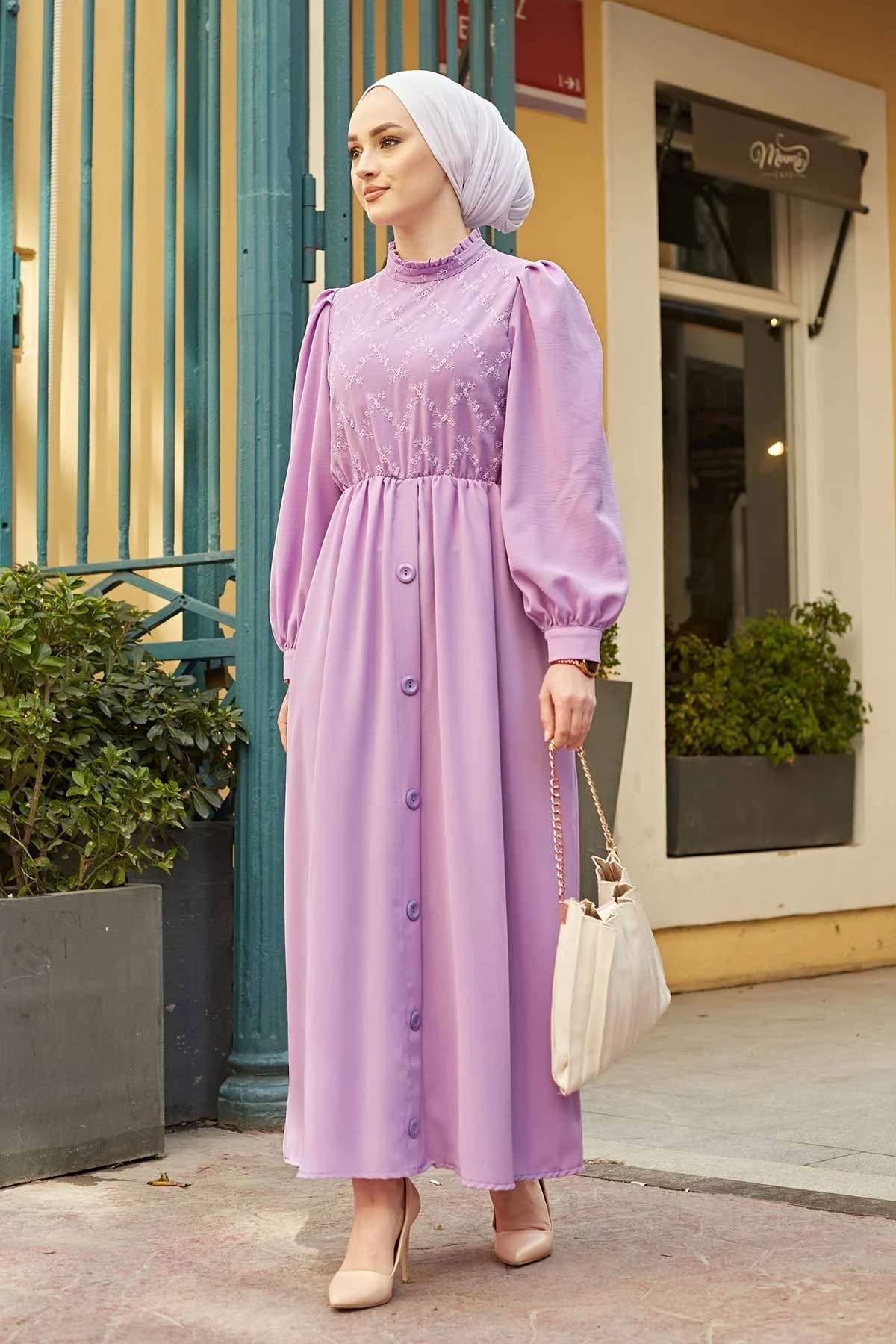 

Women's Dress Embroideried Frilly dresses for women kaftan abaya women long Muslim dress Muslim women hijab abayas