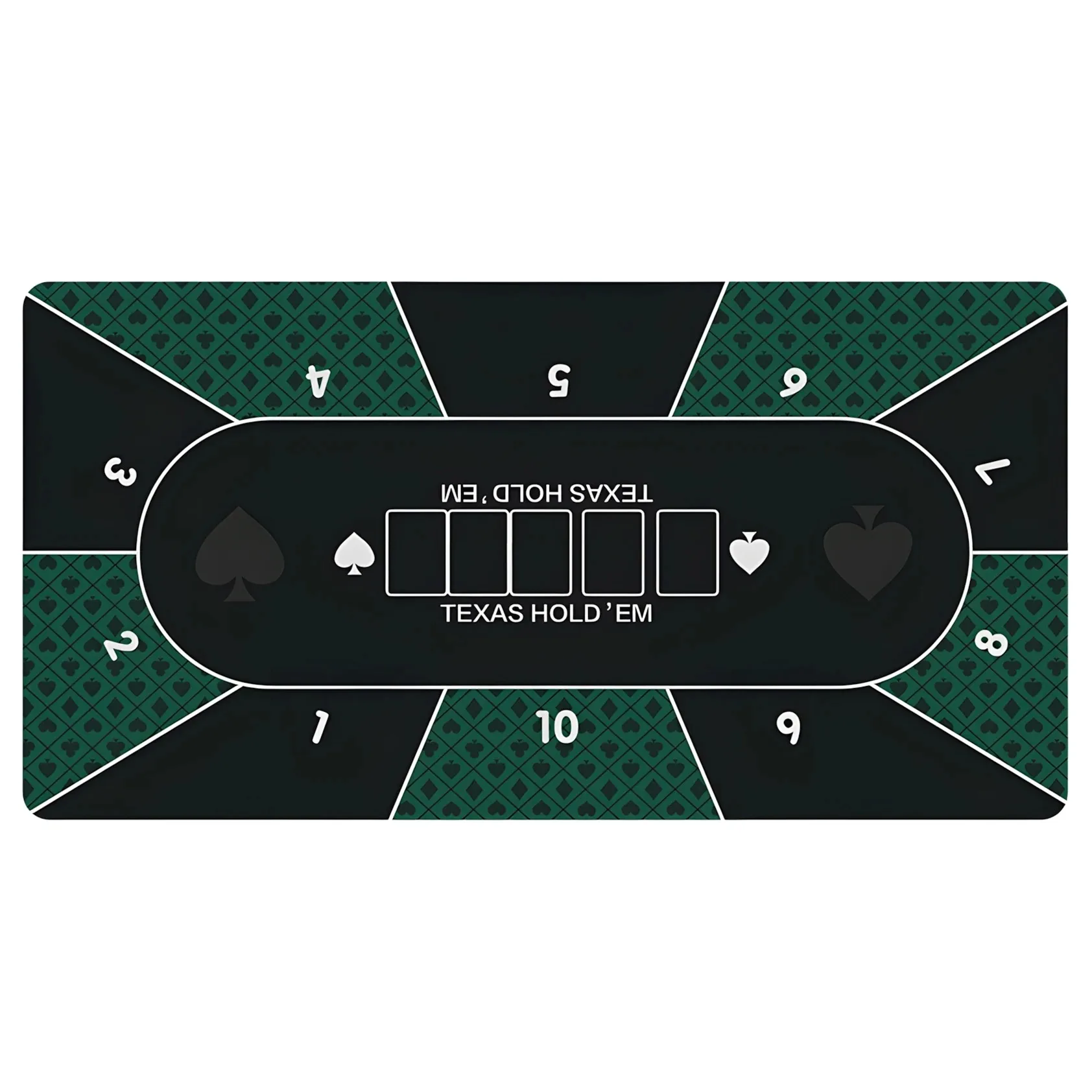 

120x60cm Texas Hold 'em poker table mat, multiplayer game party table mat, poker table mat entertainment accessories