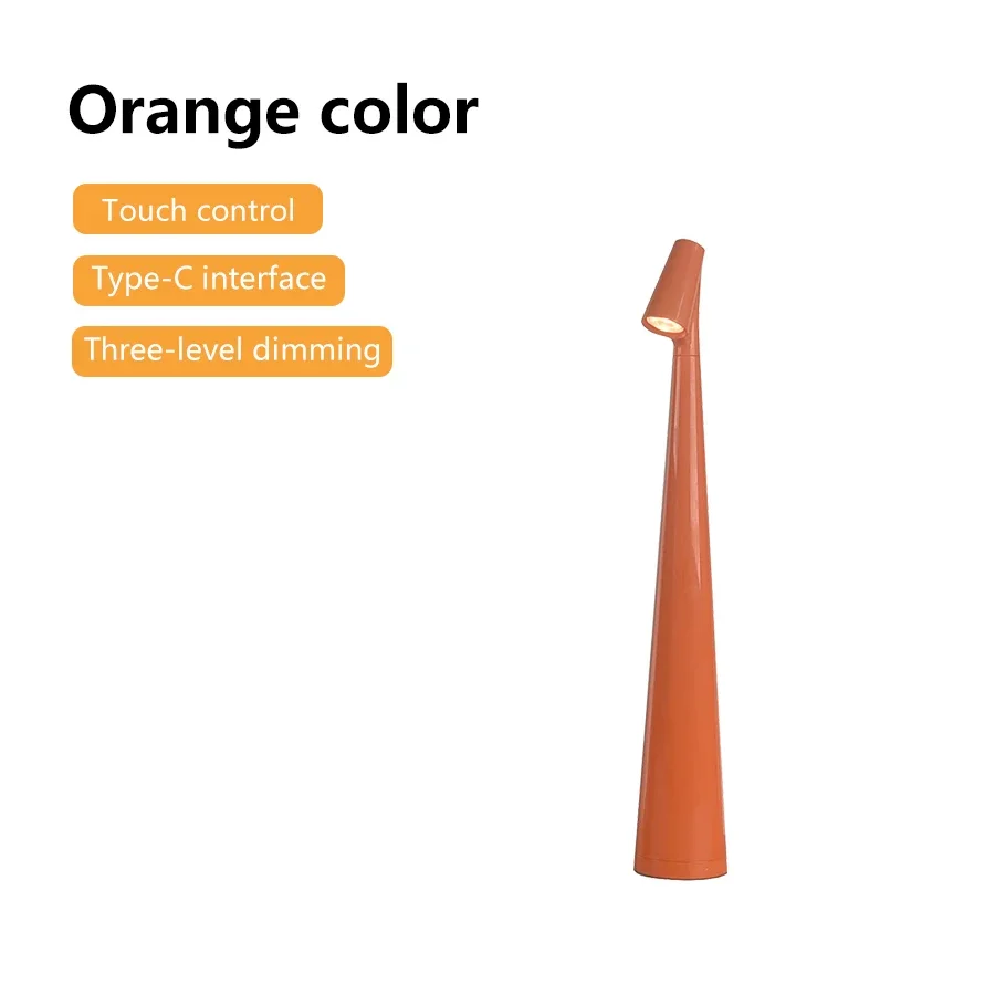 Table Lamp LED Touch Sensor Desktop Night Light Rechargeable Wireless Reading Lamp for Restaurant Hotel Bar Bedroom Decor Light