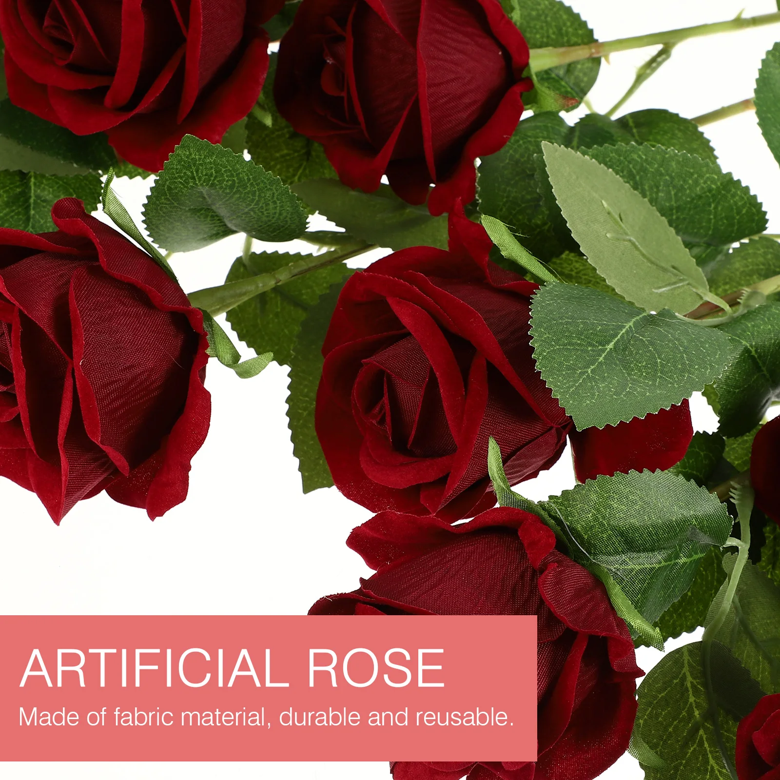 

11 Pcs Artificial Rose Faux Flowers Simulated Decorations Fake Roses Flannel Wedding Bride