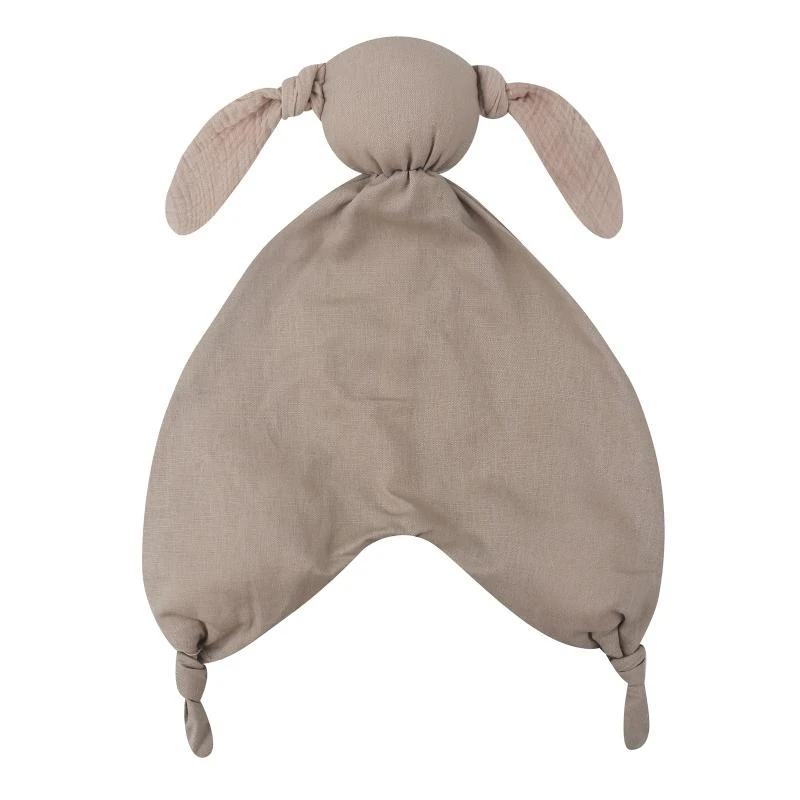 E7CE Baby Soothe Appease Towel Bib Soft Animal Rabbit for Doll Sleep Cuddling To