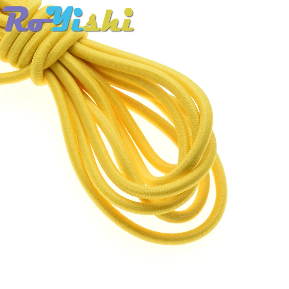 1 Yard Colorful Diameter 3mm Elastic Rope Bungee Shock Cord Stretch String for DIY Jewelry Making Outdoor Backage