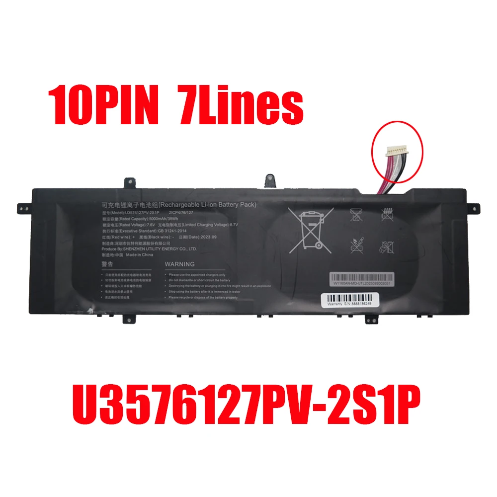 

Laptop Battery GN10-140P U3576127PV-2S1P 18-02-01-1651 W1160AN-MD 7.6V 5000MAH 38WH New