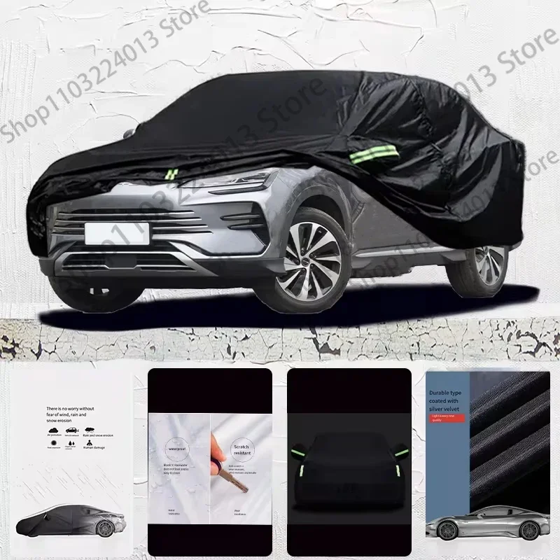 

For BYD Song plus Auto Anti snow Anti dust Anti uv Anti Frost Anti peeling paint And Anti Rainwater car cover Car cover black