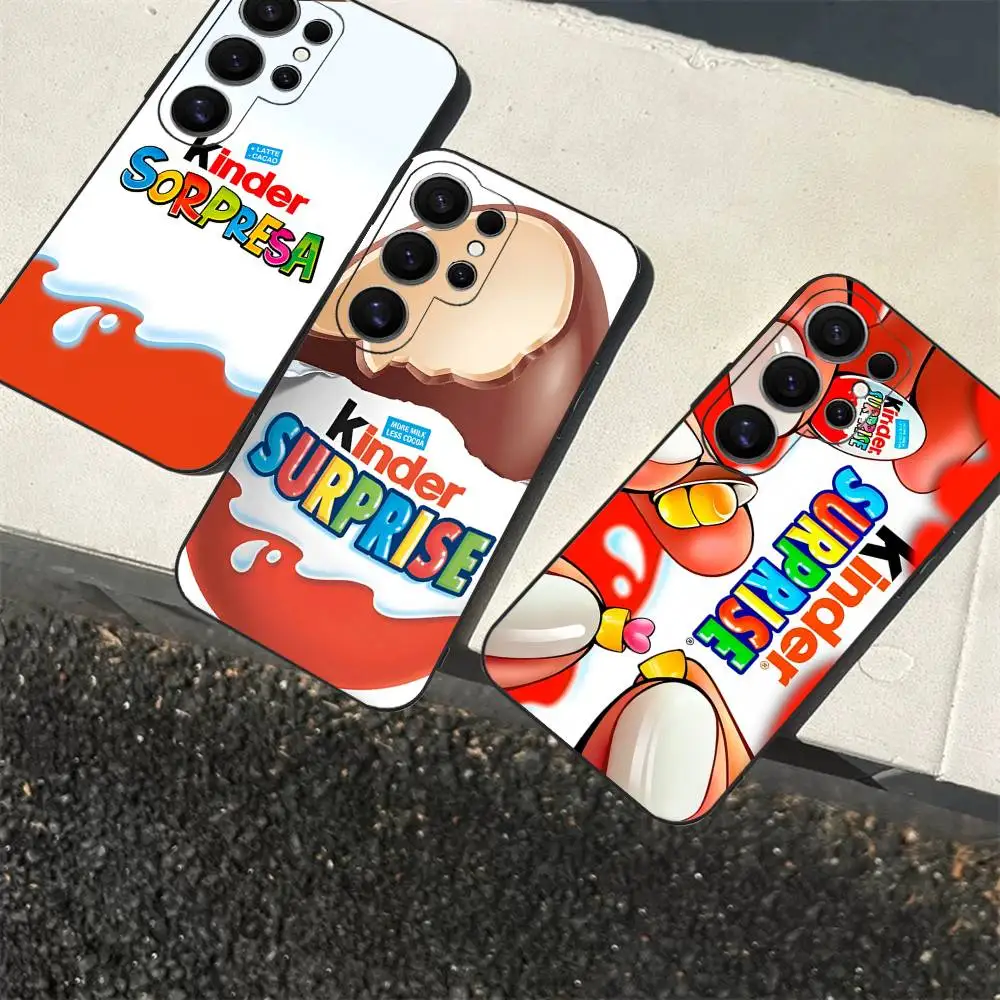 Funda para Teléfono con Diseño de Huevo KINDER JOY Sorpresa para Samsung S 24 Fe 25 Ultra Plus 20 Lite 21 30 22 23 24 22 Ultra 5G