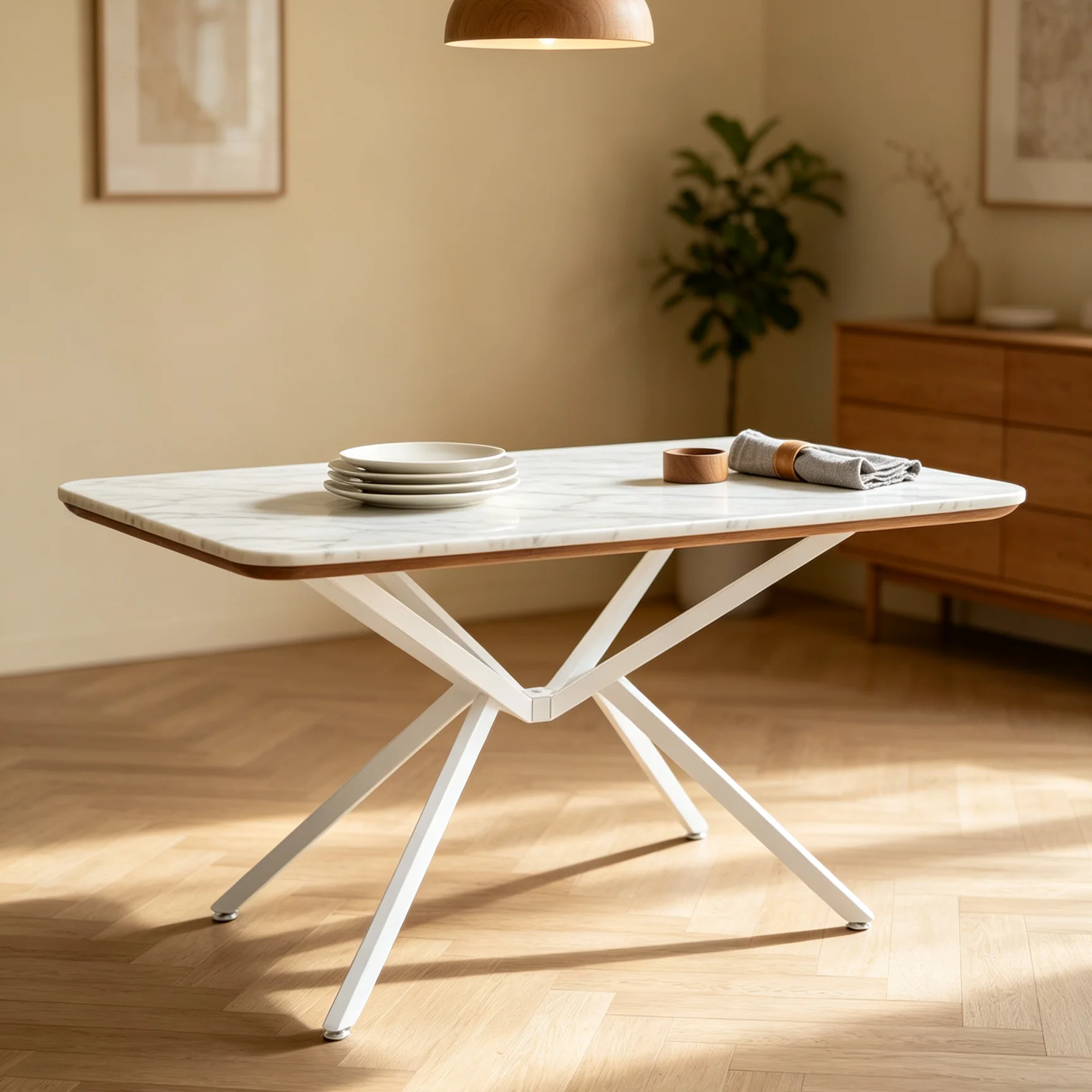 Foldable Hairpin Legs Table Base Floor‑Standing Need Self‑Assembly 110.2Lbs Total Load DIY Table Support Without Tabletop