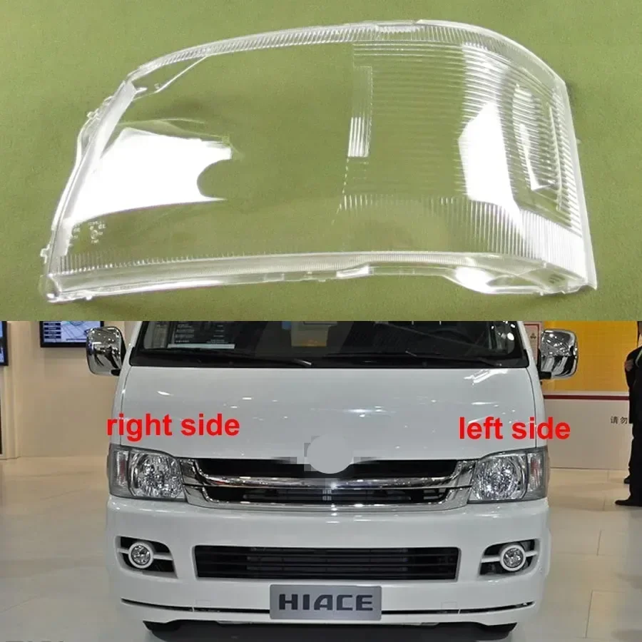 For Toyota Hiace 2005-2009 Car Accessories Headlight Cover Shade Headlamp Shell Transparent Lampshade Lens Plexiglass