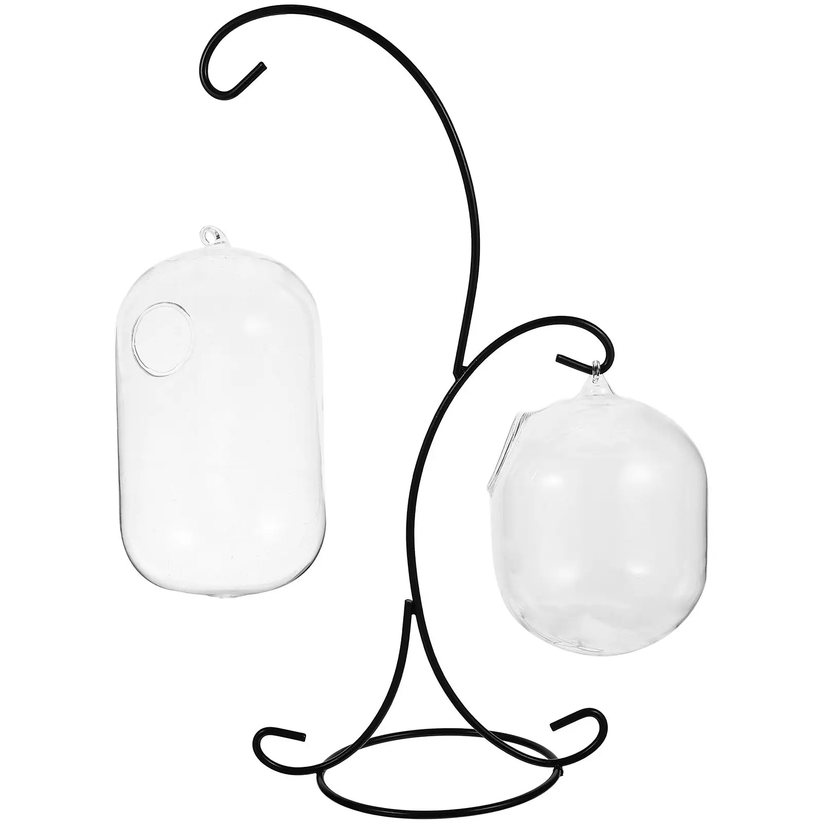 1Set Creative Desktop Fish Tank Multi-Function Hanging Glass Aquarium Fish Bowl Vase Rack Home Decor Goldfish Tank