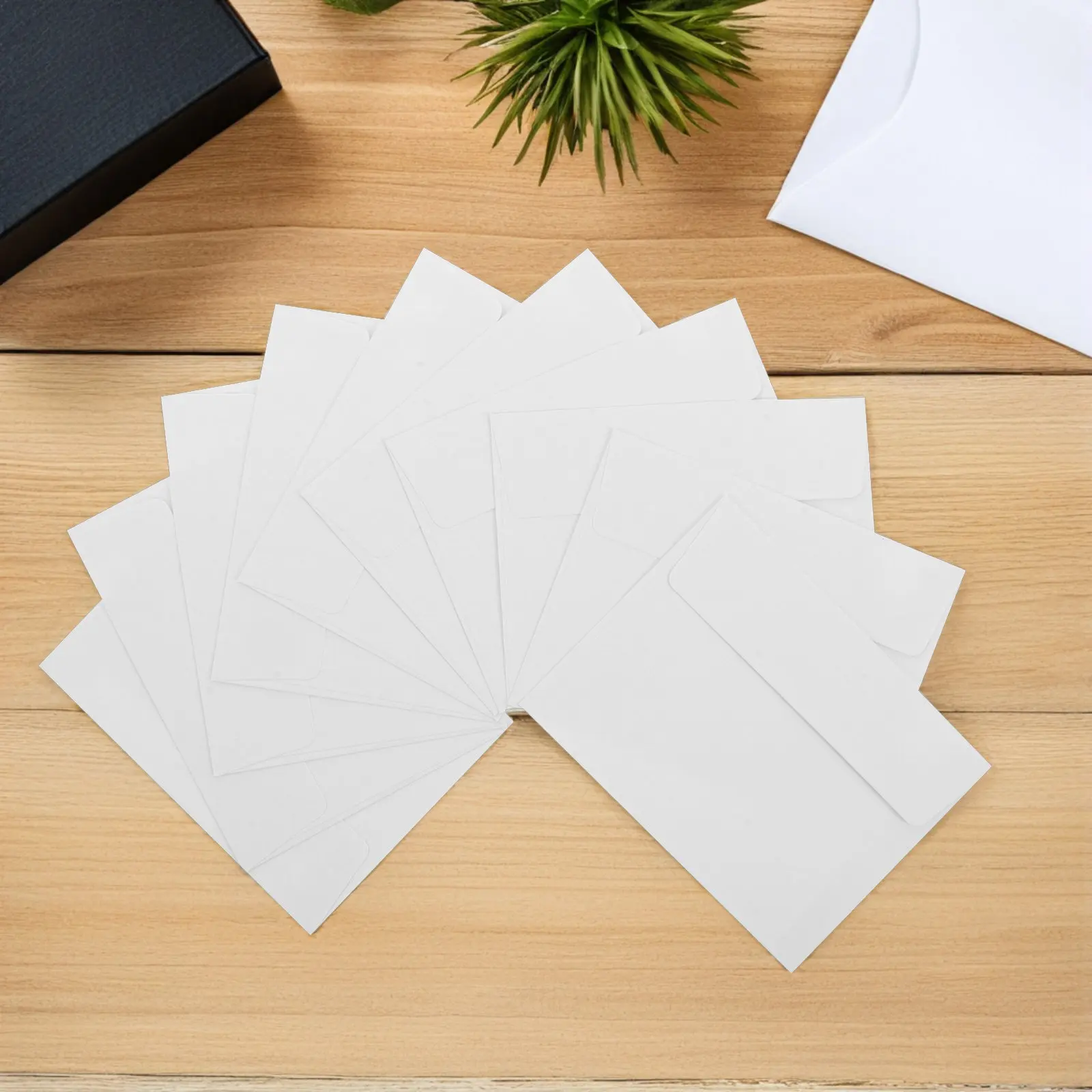 

50Pcs White Paper Envelopes Self Seal A2 Size for Greeting Cards Wedding Invitations Business Mailing Stationery