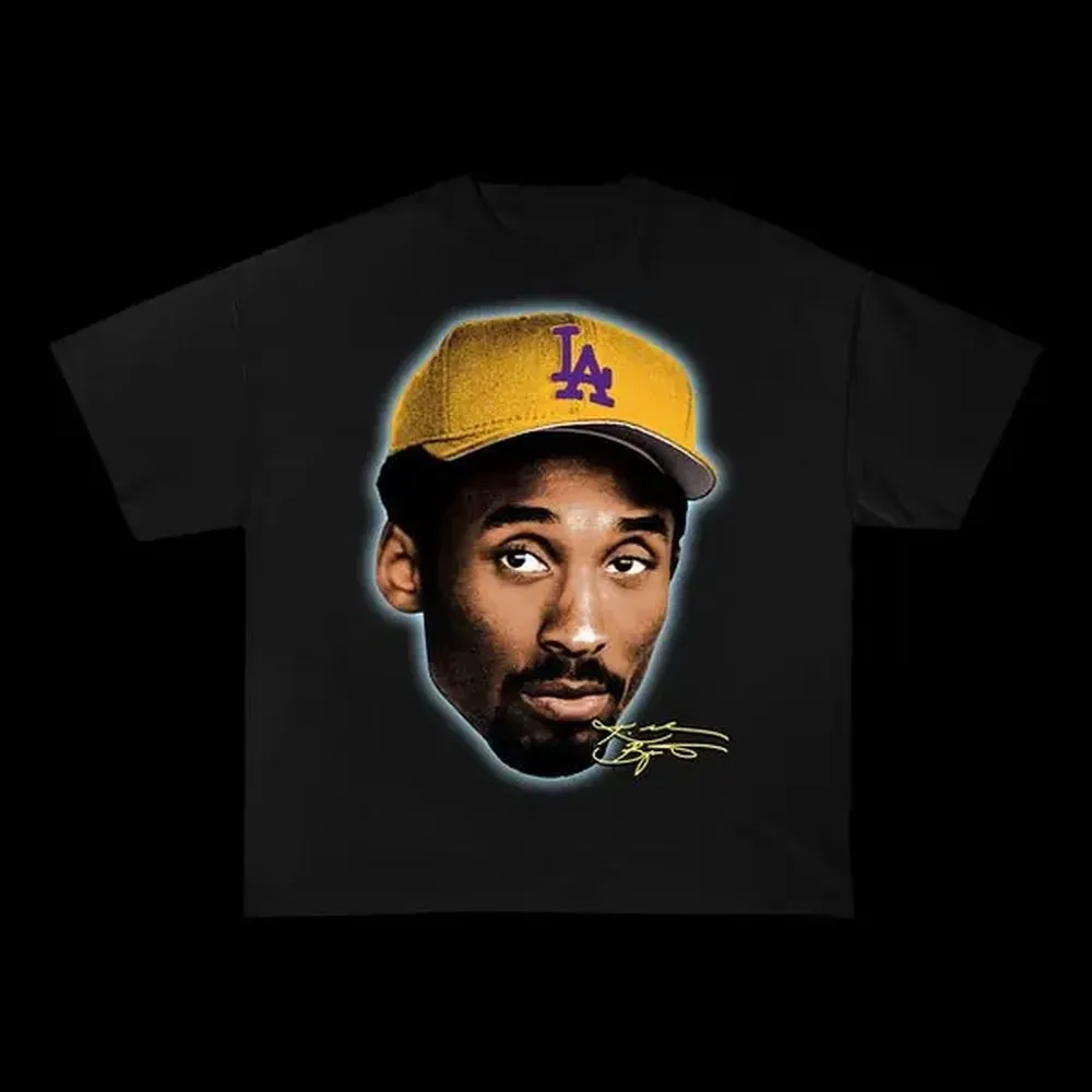 Kobe Jumbo Head Yellow Vintage Bootleg Graphic Unisex T-Shirt Classic Cotton