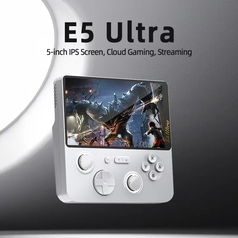 E5 Ultra Open Source Handheld Game Console 5 Inch Wireless HD Touch Screen Arcade T620 Android TV Game Console