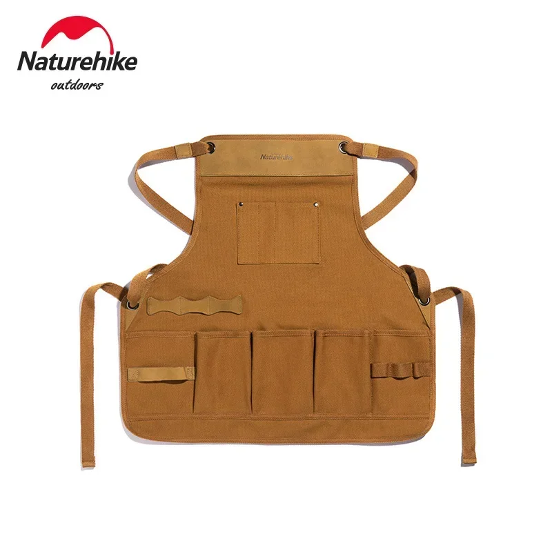 

Naturehike-Multi-Functional Leather Apron, Outdoor, Camp, Wear Resistant, Cowhide, Picnic, Open Work Clothes, Park, Garden Vest