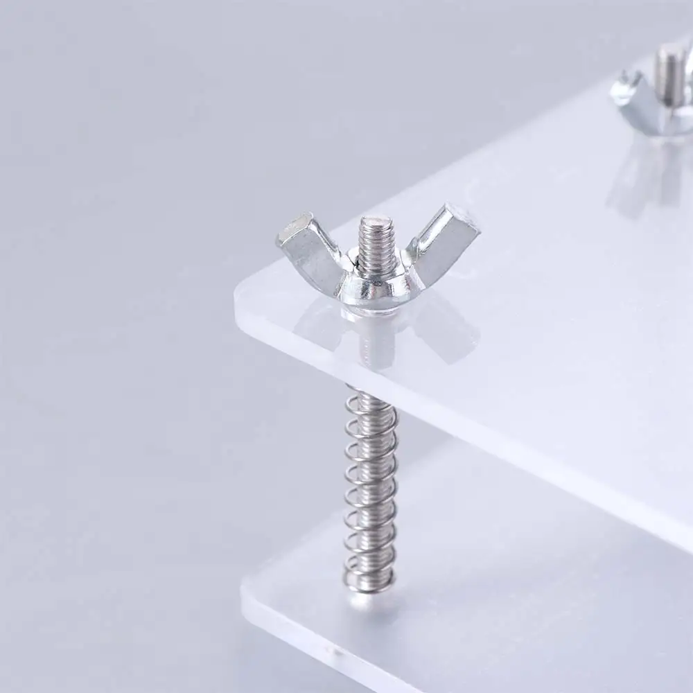 Flatten Tool Card Press Tool Transparent Stainless Steel Card Correcting Device Acrylic Repairing Device Card Bending Corrector