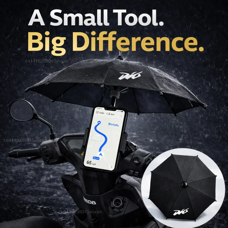 

For Honda Dio Motorcycle Phone Umbrella Holder Waterproof Sunshade Anti Glare Rainproof Handlebar GPS Mount