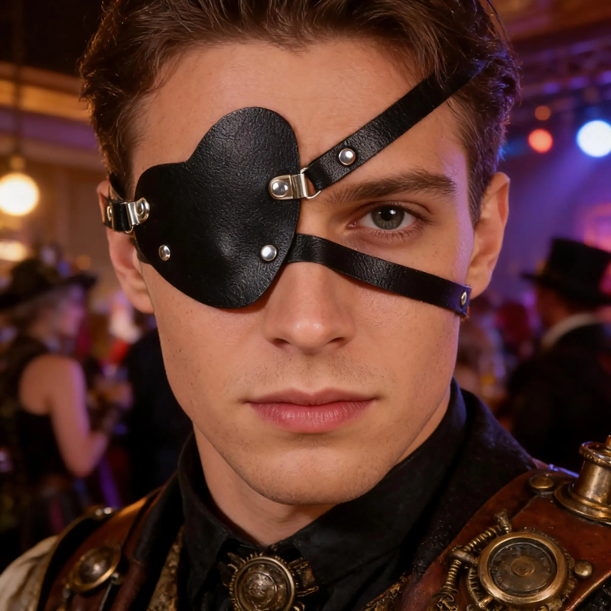 Pirate Eye Patch Kunstleer Ooglapje voor mannen vrouwen, voor Lazy Eye Cosplay Ooglapje Piratenkostuum Prop