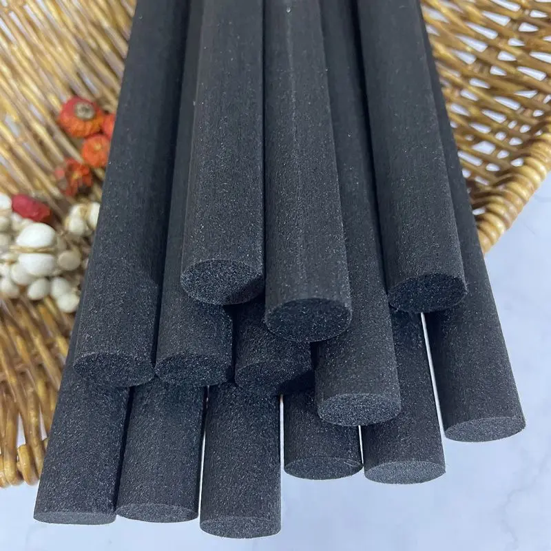 50PCS 15CMX15MM Black Fiber Sticks Home Fragrance Essential oil Diffuser Sticks DIY for Aromatherapy Home Decoration