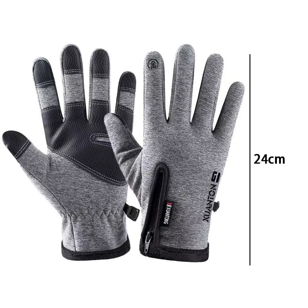 Neue winddichte Reithandschuhe, wasserdicht, rutschfest, warme Handschuhe, Touchscreen, verdickte Fäustlinge für den Winter