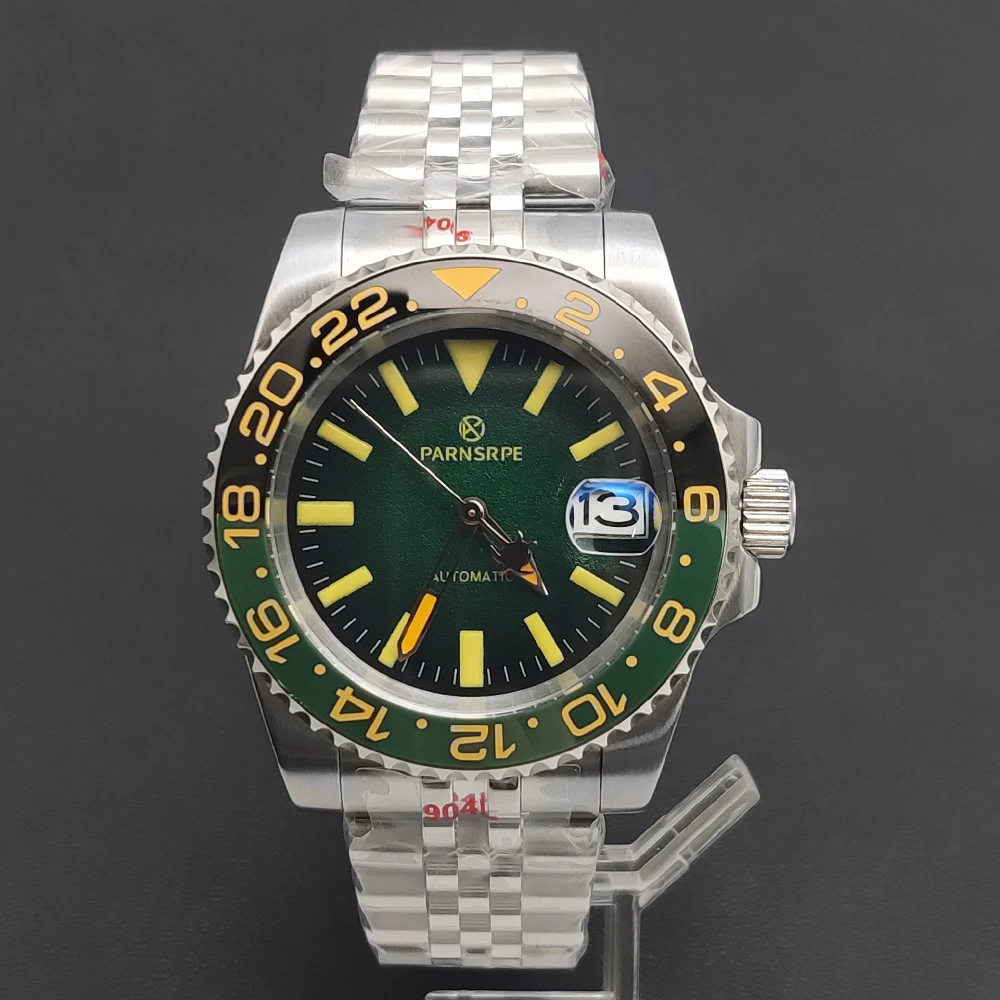 

PARNSRPE New best seller PARNSRPE 40mm Men's diver watch Luminous NH35 automatic mechanical waterproof Calendar display