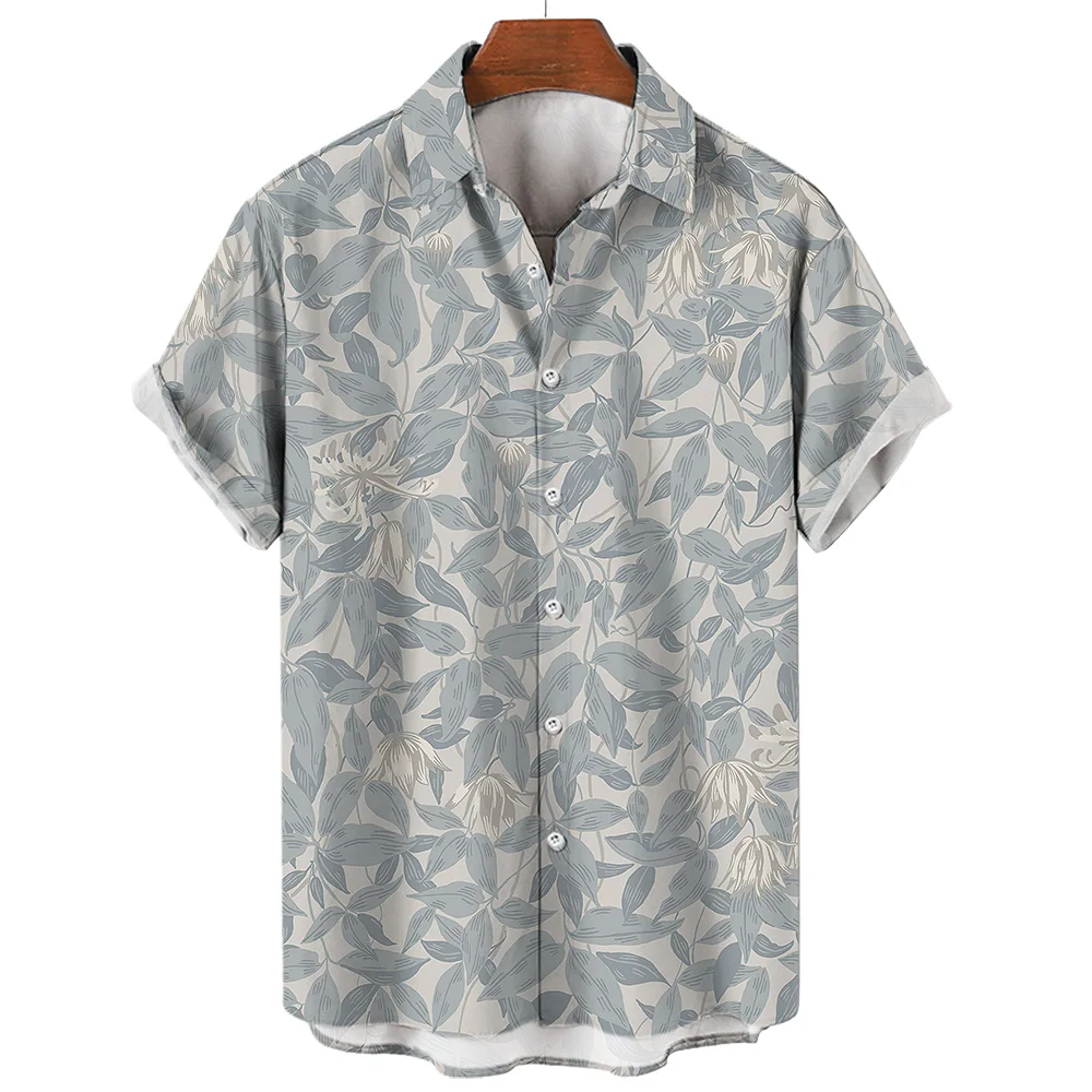 

Hawaiian Shirts For Men Short Sleeve Tops New Coconut Treeo Graphic 3d Shirt Fashion Streetwear 3XL Summer Clothing Men's Blouse