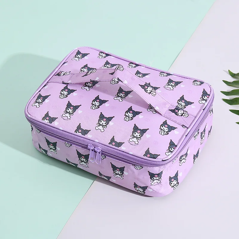 

Милая термосумка Sanrio Kuromi с мультяшным дизайном, портативная сумка для обедов, аниме-сумка с котиком, офисный термоконтейнер, изолированный чехол для кемпинга