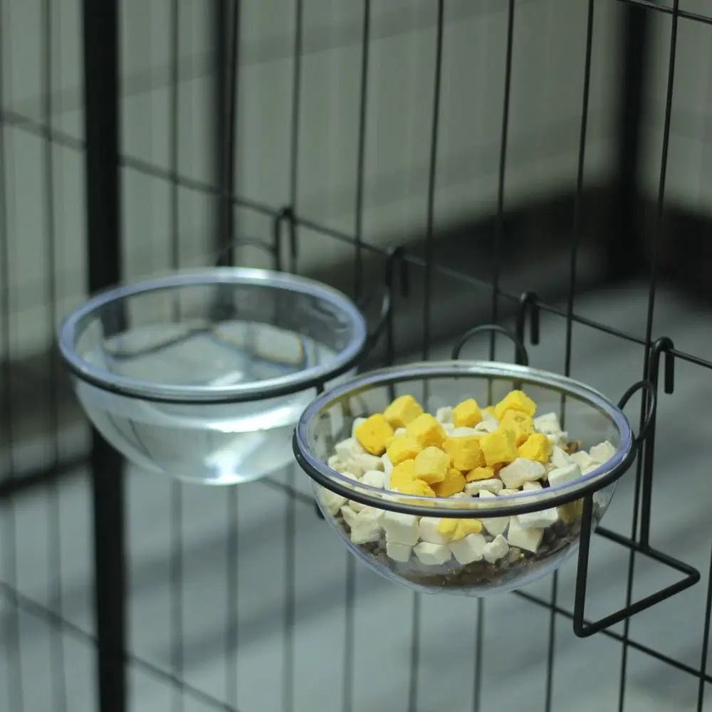 

Stainless Steel Pet Food Bowl Fixed Large Capacity Pet Feeding Bowl Anti Tipping Detachable Dog Cats Hanging Bowl for Home