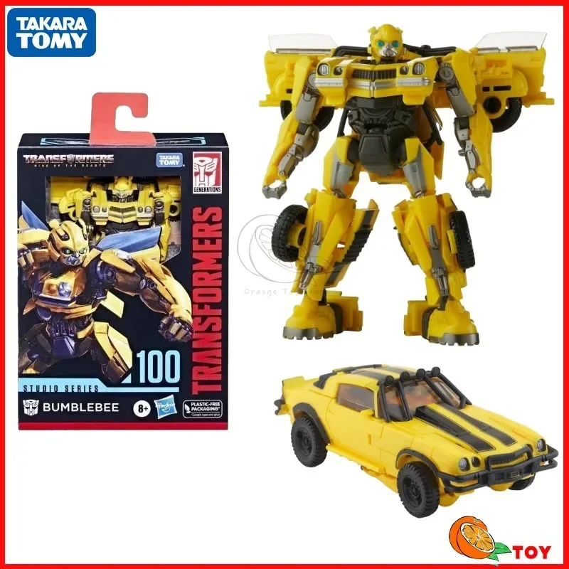 In stock Takara Tomy Transformers toys Studio Series Deluxe 100 Bumblebee Model Robot Collection Action Figures Toys Gifts