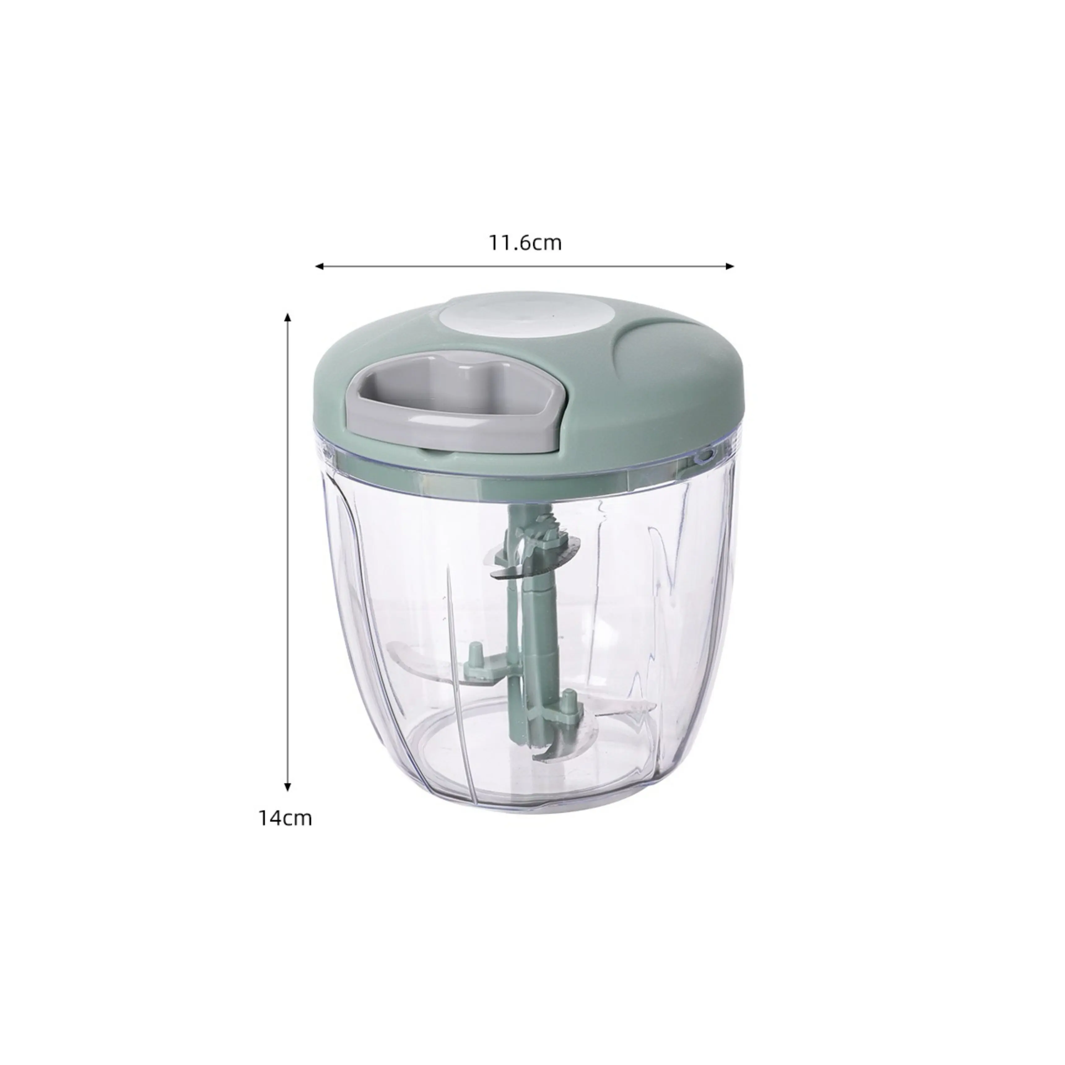 900ML Manual Meat Stuffing Machine Rotary Garlic Press Garlic Chopper Vegetable Onion Chopper Kitchen Cooking Accessories