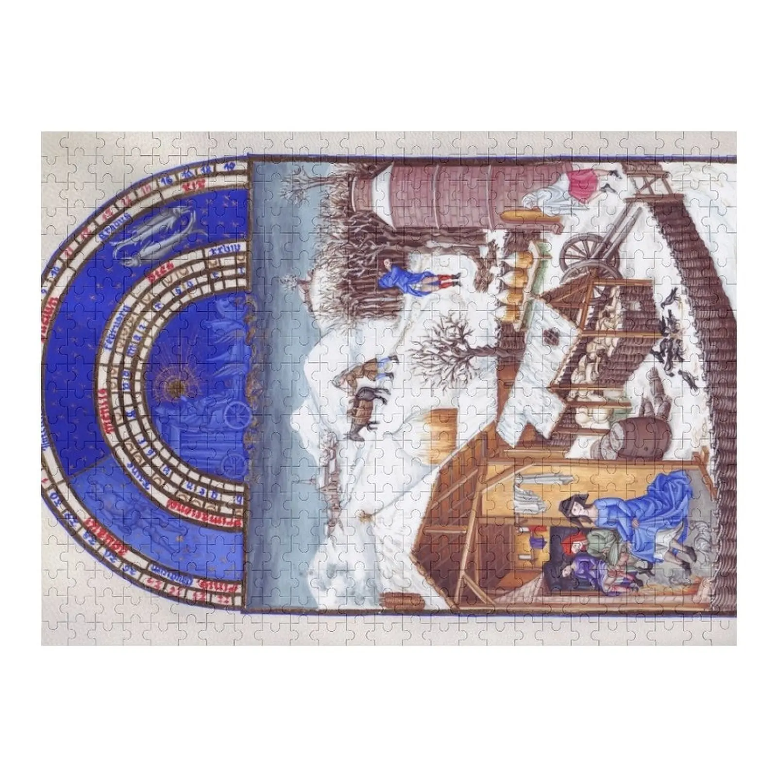 

Très Riches Heures du Berry - Frères de Limbourg Jigsaw Puzzle Christmas Gifts Picture Name Wooden Toy Puzzle