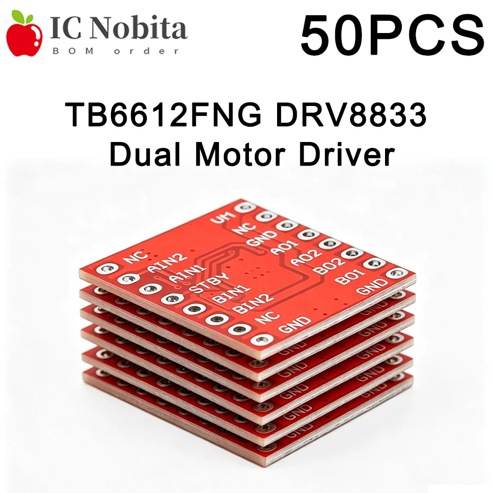 Motor Driver L298N - 50PCS TB6612FNG DRV8833 Driver de Motor