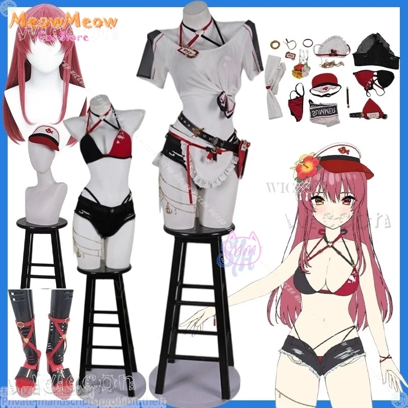 

Костюм на Хэллоуин Holonatsu Paradise, летний костюм, аниме Vtuber Houshou Marine Youtuber, сексуальный купальник для косплея, Kawaii Carniva