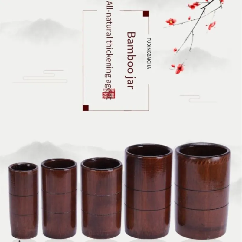 

Tradition Chinese Carbonized Bamboo Cupping Wood Cans Suction Tanks Cups Fire Cupping Set Acupuncture Therapy Cups 10pcs
